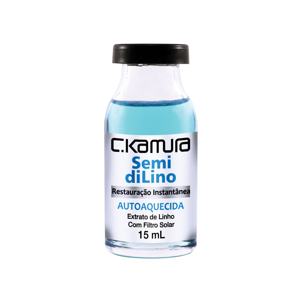 Frasco Superdose Autoaquecida C.Kamura Semi Di Lino 15mL - frente