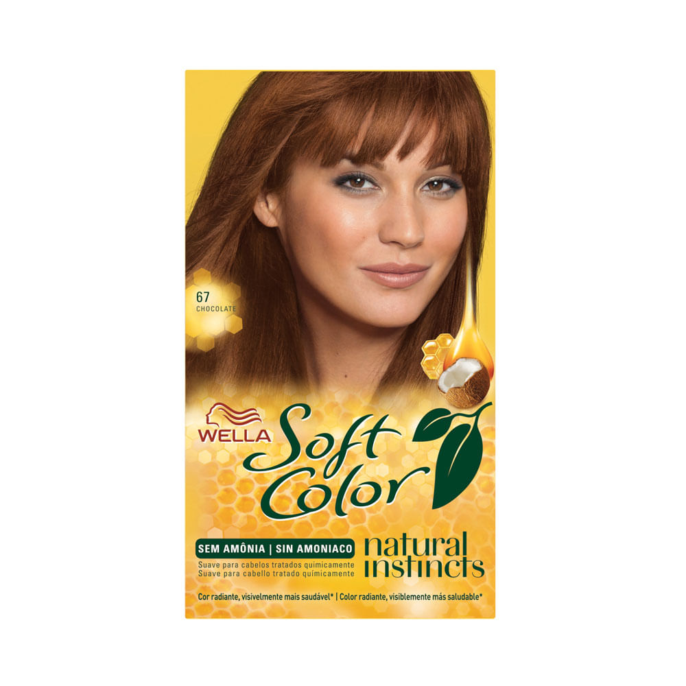 Coloração Sem Amônia Soft Color Kit 67 Chocolate - Ikesaki