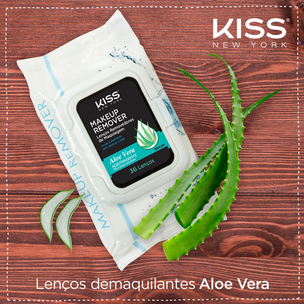 Detalhe do pacote com folhas de aloe vera ao lado, destacando ingredientes naturais