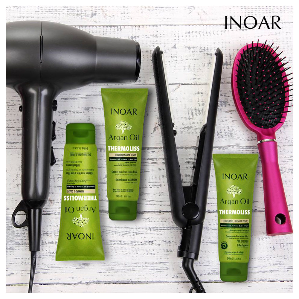 Produtos Inoar Thermoliss com secador e prancha