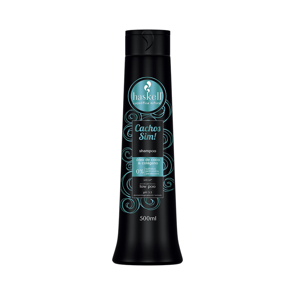Frente da embalagem Haskell Cachos Sim! 500ml