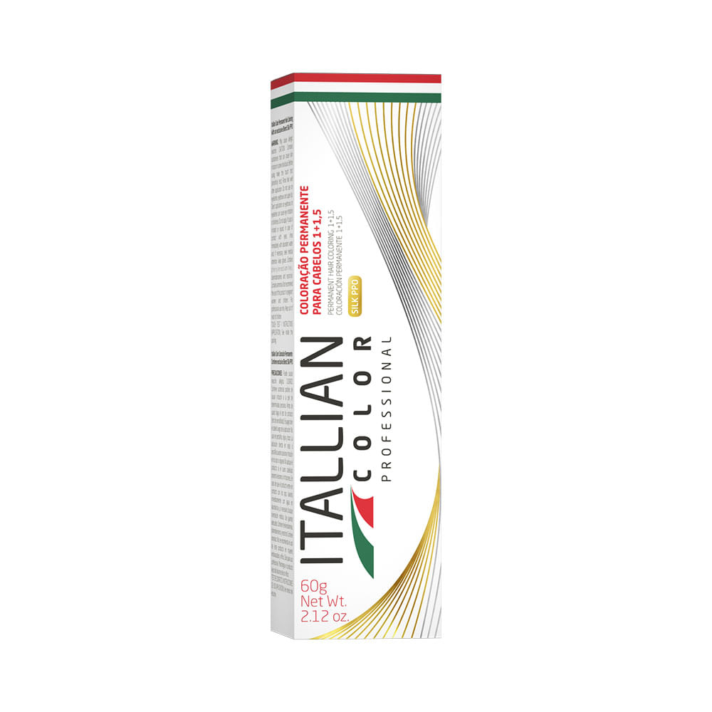 Caixa da Coloração Itallian Color 7.1 Louro Cinza