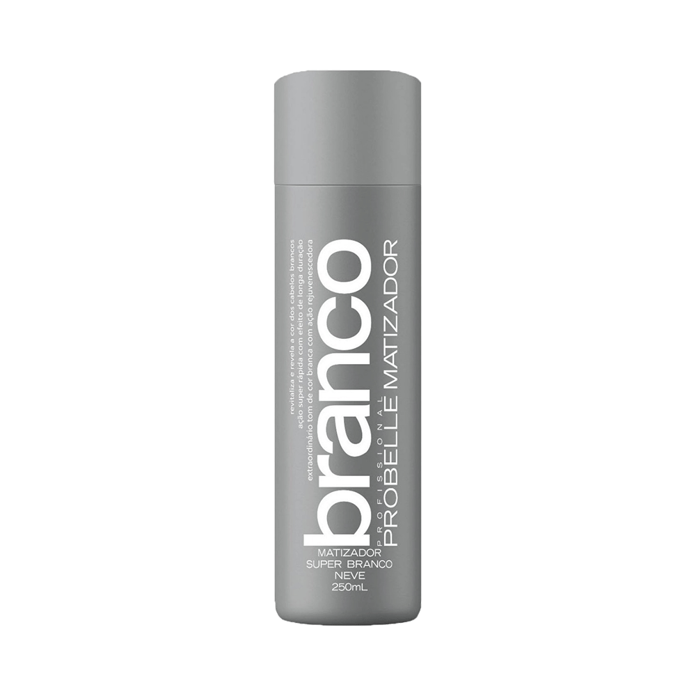 Máscara Matizadora Super Branco Probelle 250ml - frasco frontal