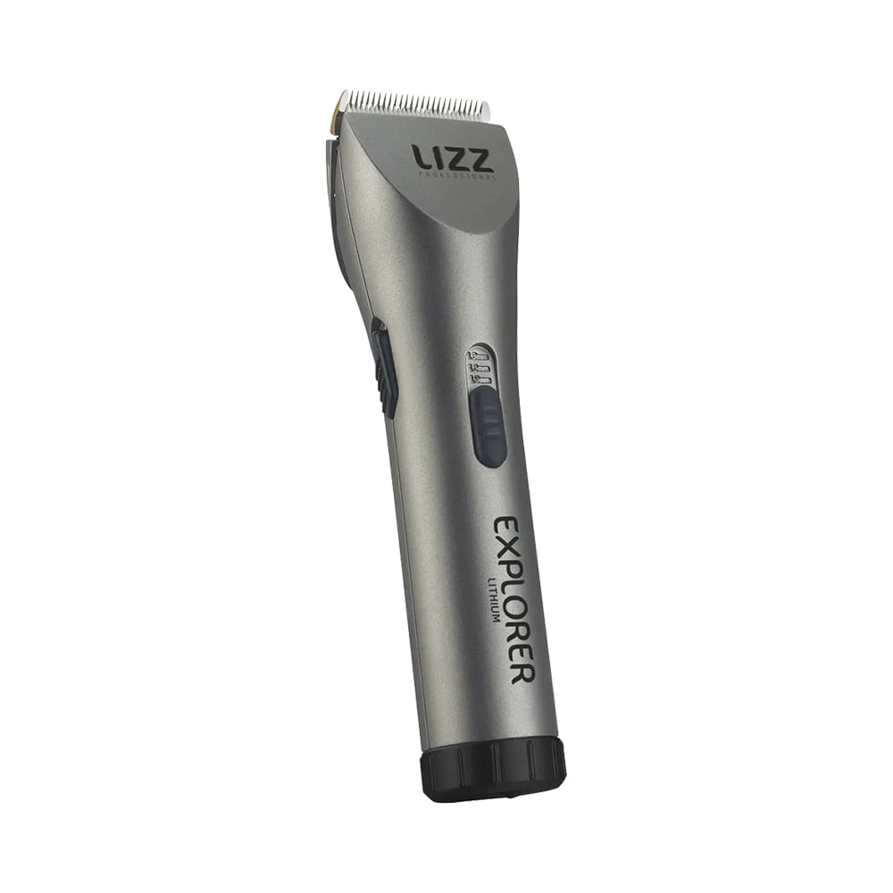 Máquina de Corte Lizz Professional Explorer Lithium Cinza - vista frontal
