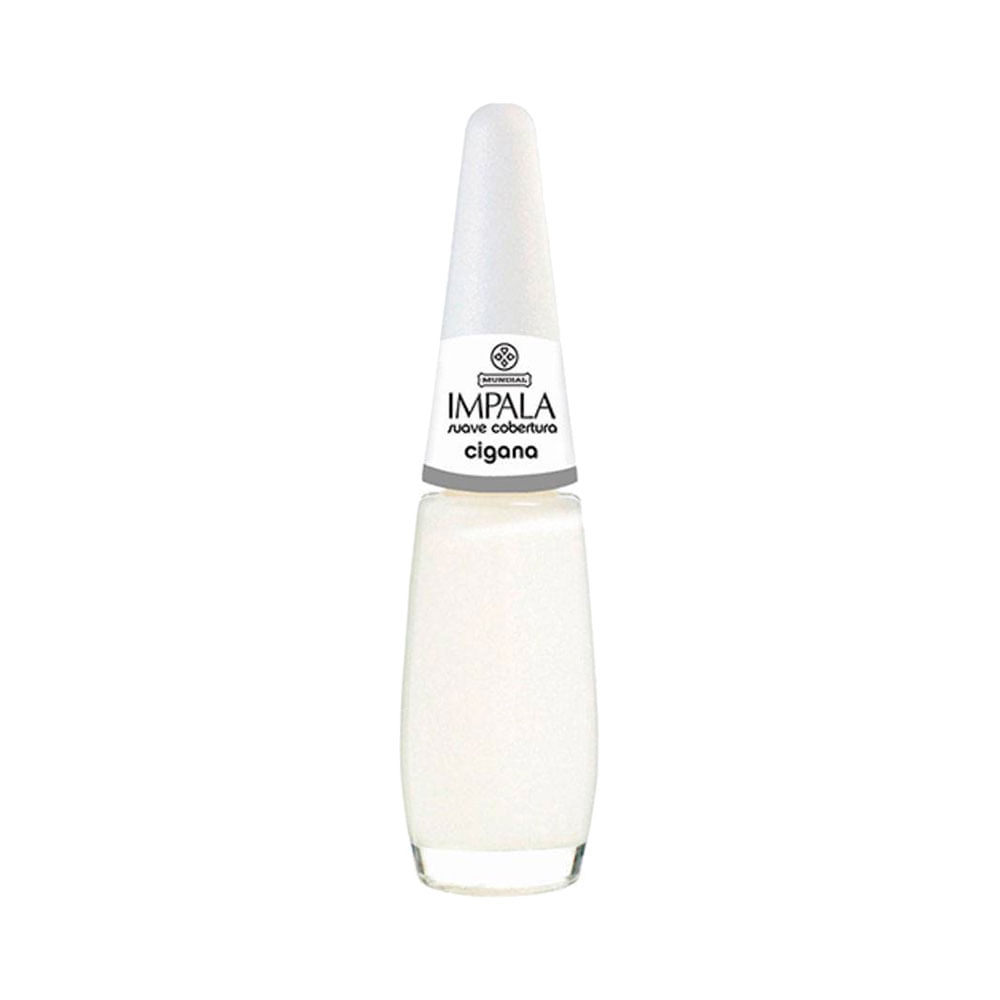 Frasco do esmalte Impala Transparente Cigana com embalagem em vidro