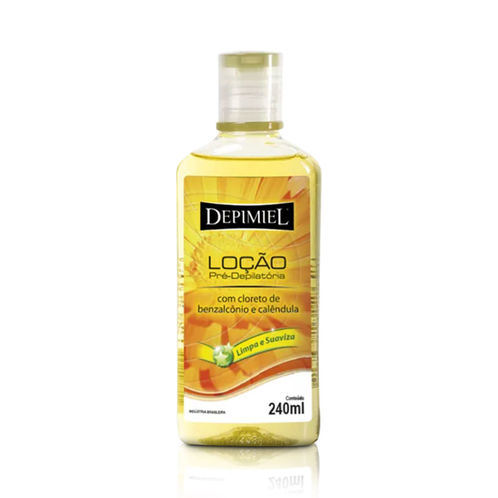 Loção Pré Depilatória Depimiel 240ml - frasco frontal