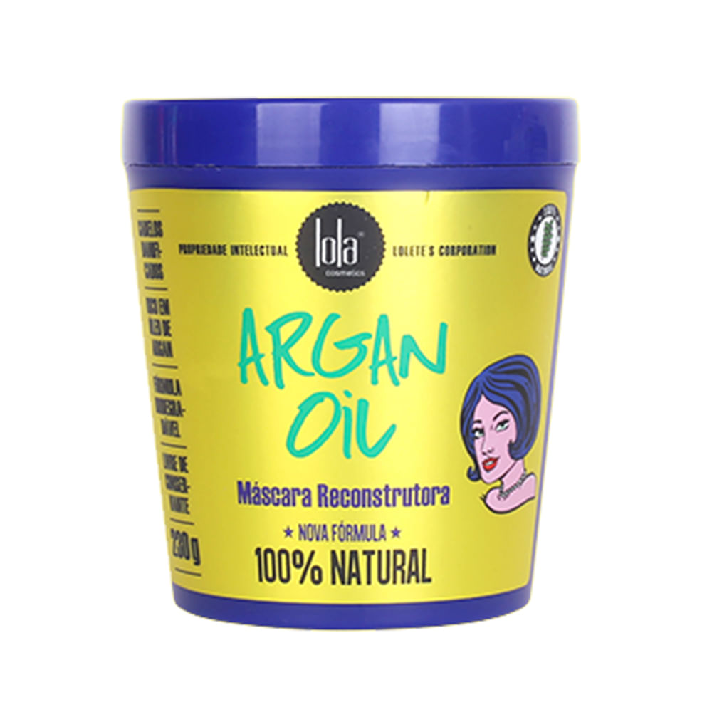 Pote frontal Máscara Reconstrutora Lola Argan Oil 230g