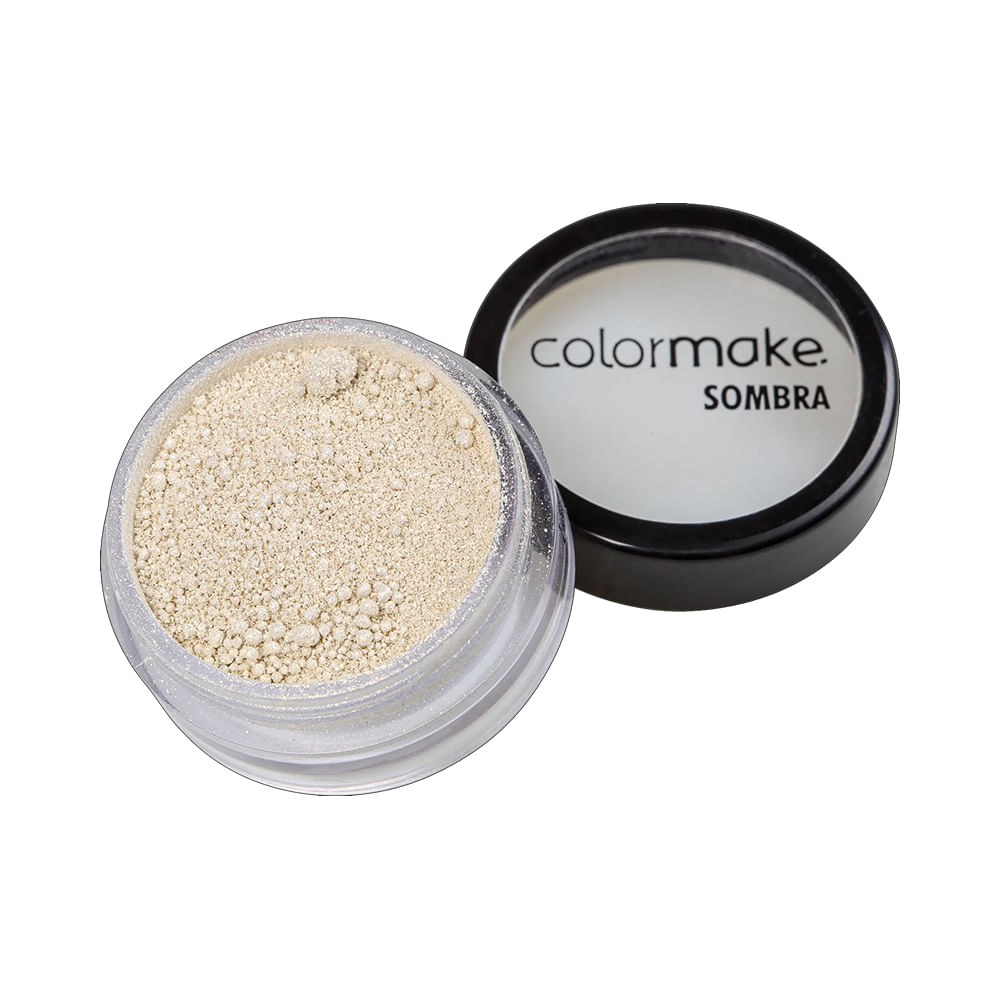Sombra Iluminadora ColorMake Pérola Ouro em pó, embalagem aberta, pó brilhante