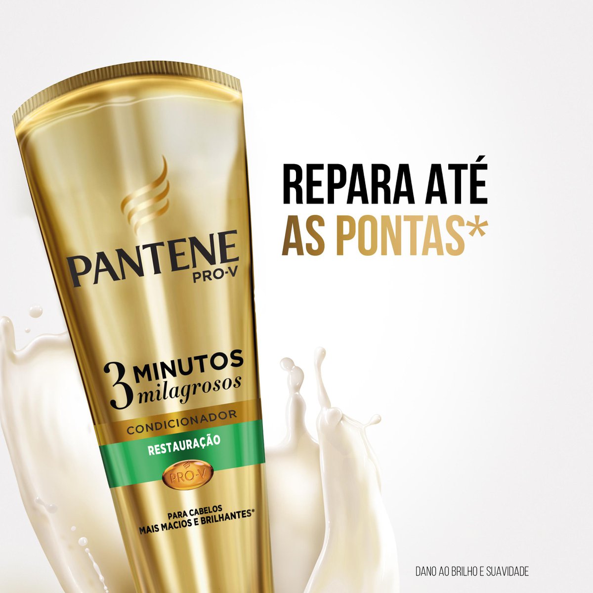 Condicionador Pantene 3 Minutos Milagrosos Restauração 170ml com destaque na textura e embalagem