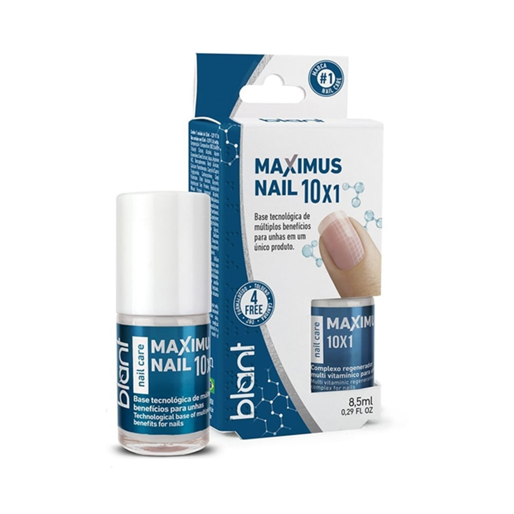 Base Blant Maximum Nail 10x1 frasco e embalagem