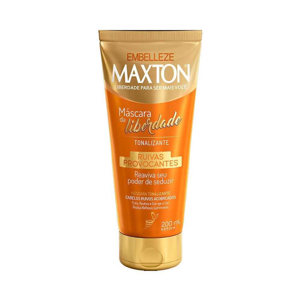 Máscara Tonalizante Maxton Ruivos Provocantes Acobreados 200ml - Embelleze