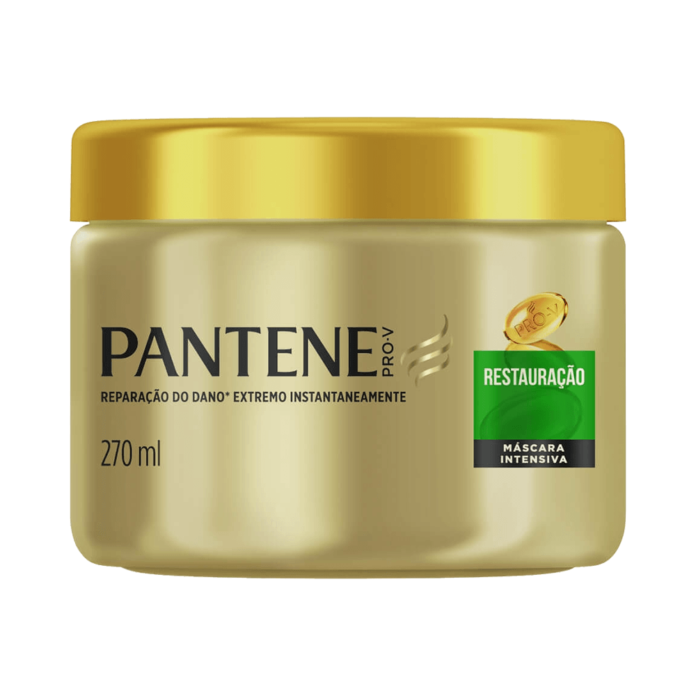 Máscara de Tratamento Pantene Restauração Profunda 270ml - vista frontal