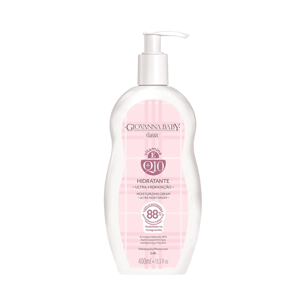 Frente do hidratante corporal Giovanna Baby Q10 Classic 400ml