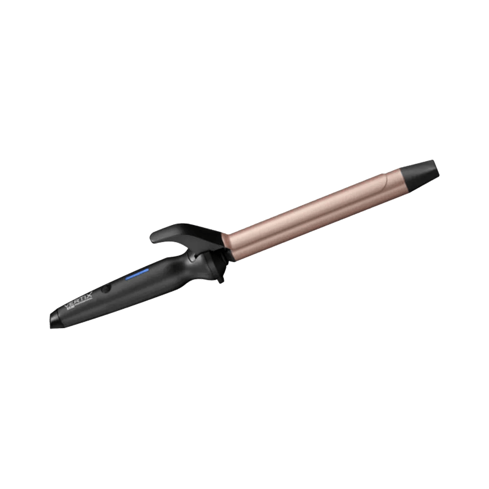 Modelador de cabelo profissional Vertix X330 com tubo dourado rosé e cabo preto