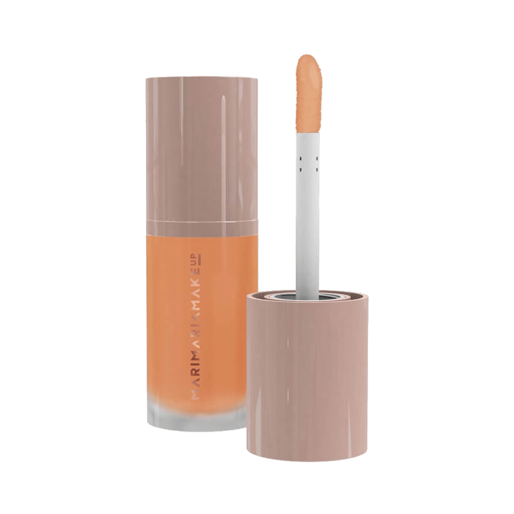 Base Facial Mari Maria Matte Skin Bege Médio 25g - Frasco translúcido fosco com pump