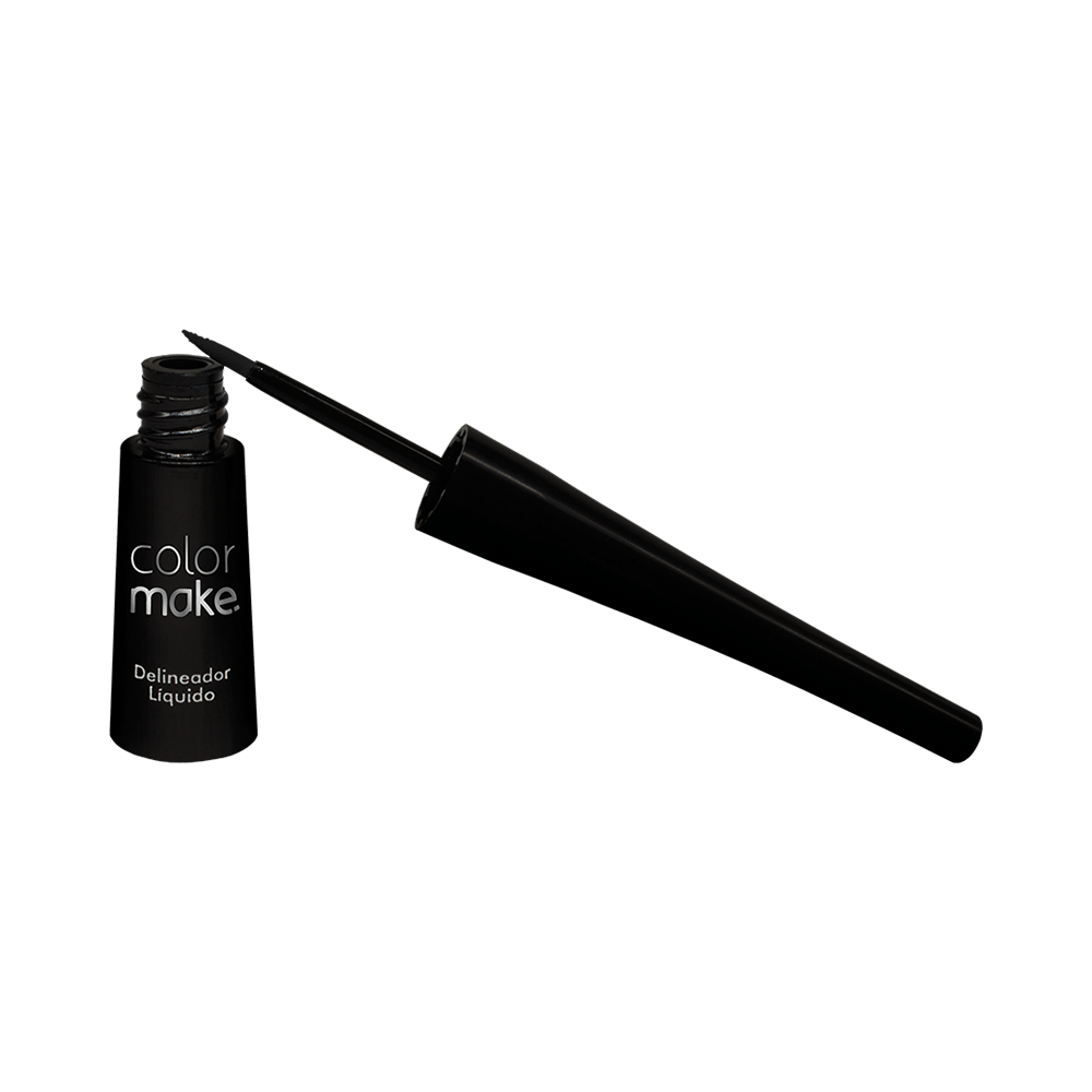 Delineador Líquido ColorMake Neon Preto com aplicador fino