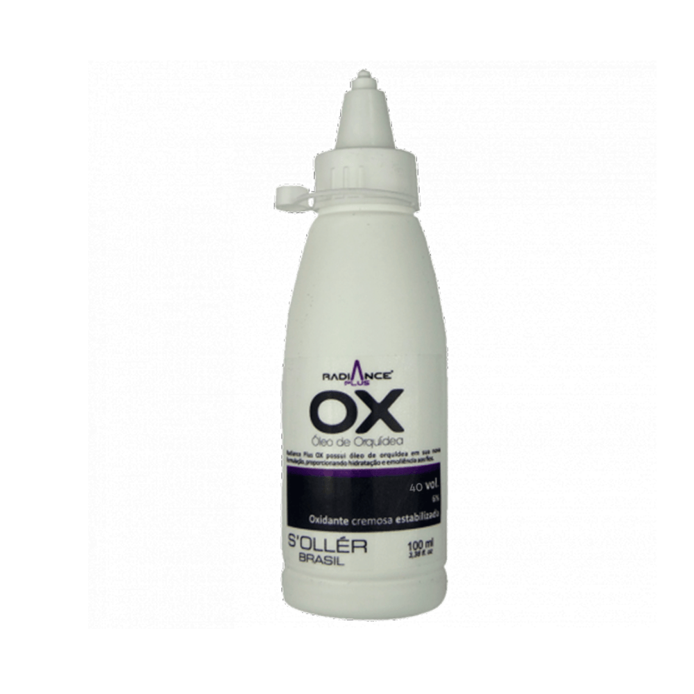 Ox Radiance Plus Óleo de Orquídea 40vol 100ml - embalagem branca com aplicador
