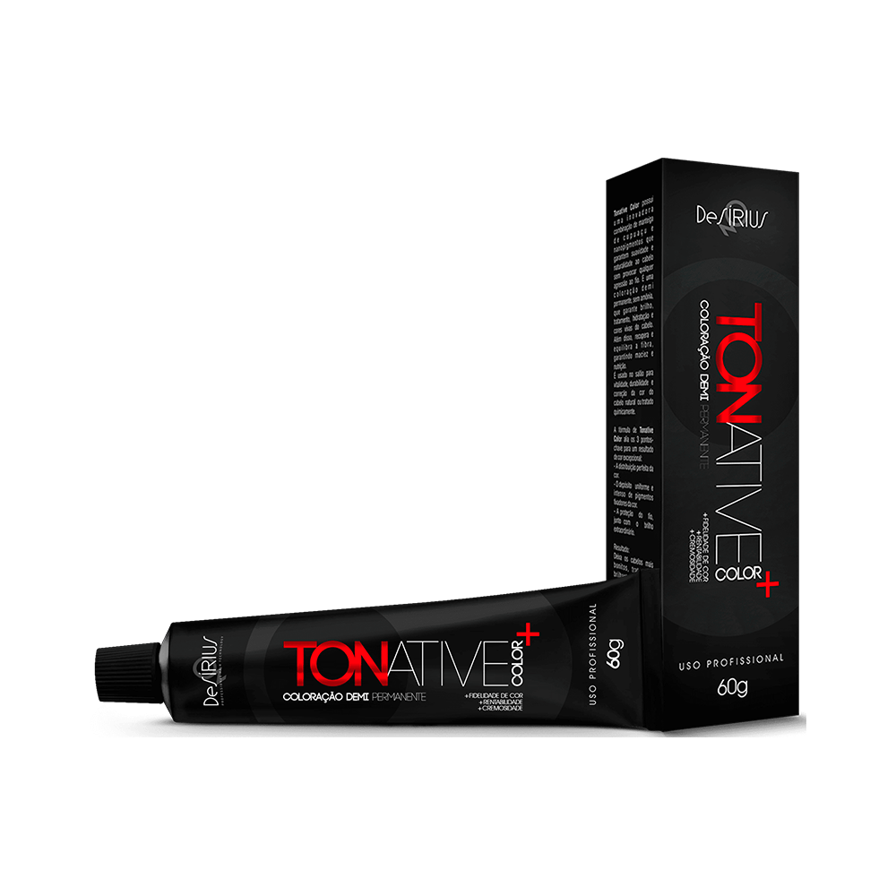Tonalizante Sírius Tonative 8.0 Louro Claro embalagem e tubo