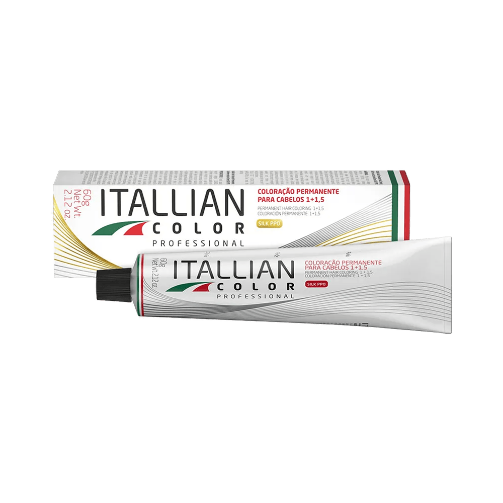Coloração Itallian Color 8.44 Cobre Intenso - embalagem e tubo 60g