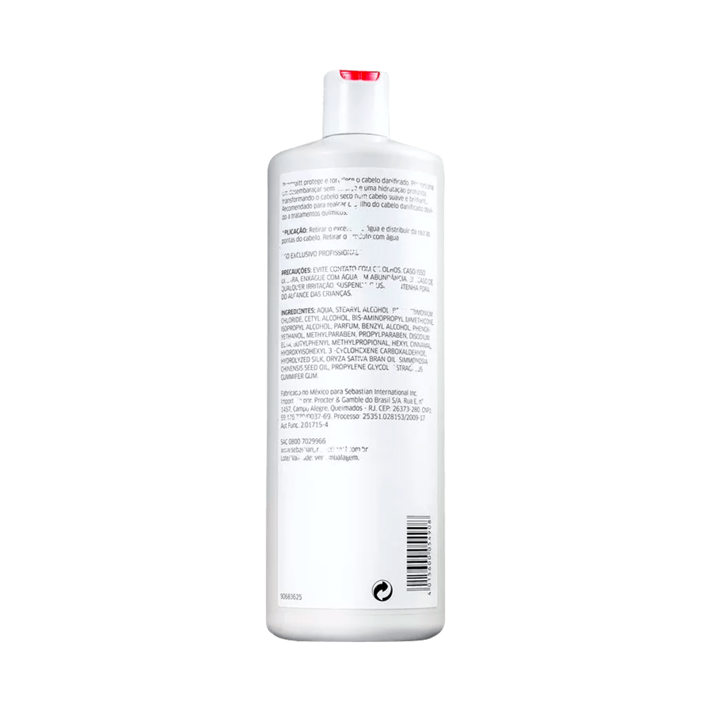 Condicionador Sebastian Penetraitt 1000ml - embalagem branca com detalhes vermelhos