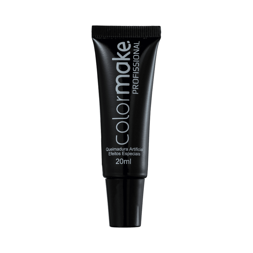 Queimadura Artificial ColorMake Efeitos Especiais 20ml - tubo preto fosco
