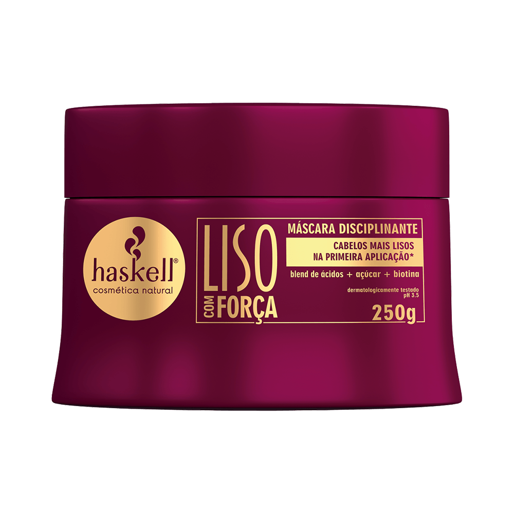 Pote frontal Máscara Haskell Liso com Força 250g