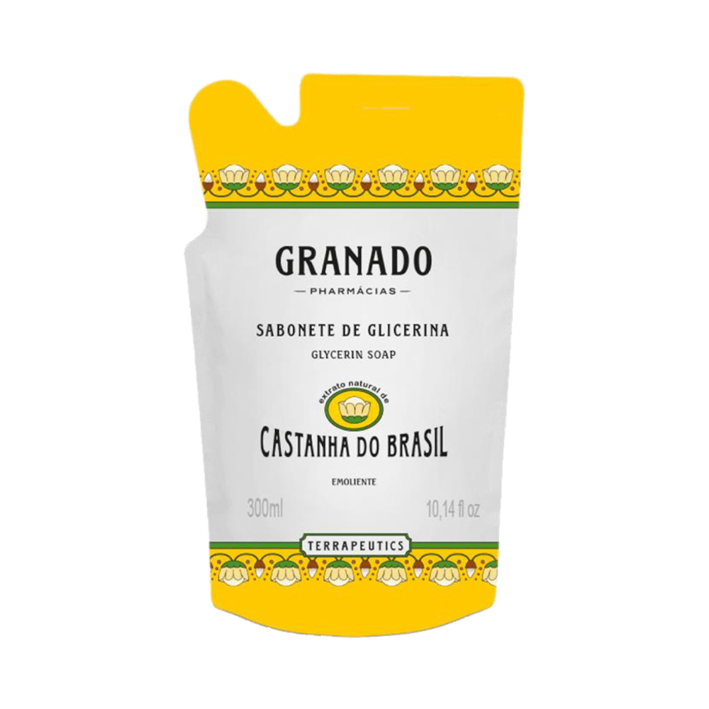 Refil Sabonete Líquido Granado Castanho do Brasil 300ml - Frontal