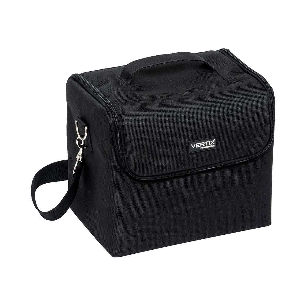 Maleta profissional preta Vertix Soft 3585 vista externa