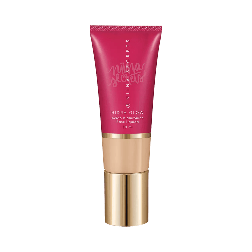 Embalagem da Base Líquida Niina Secrets Hidra Glow Cor 05 30ml