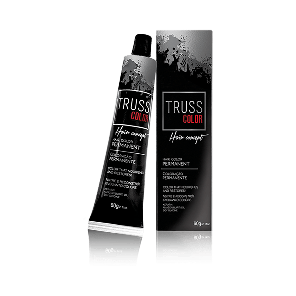 Embalagem e tubo da Coloração Truss 4.0 Castanho Médio 60 g
