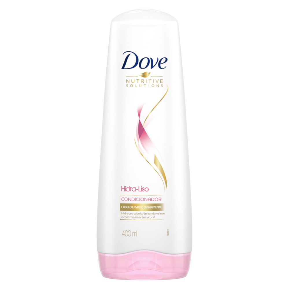Condicionador Dove Hidratação Liso 400ml vista frontal