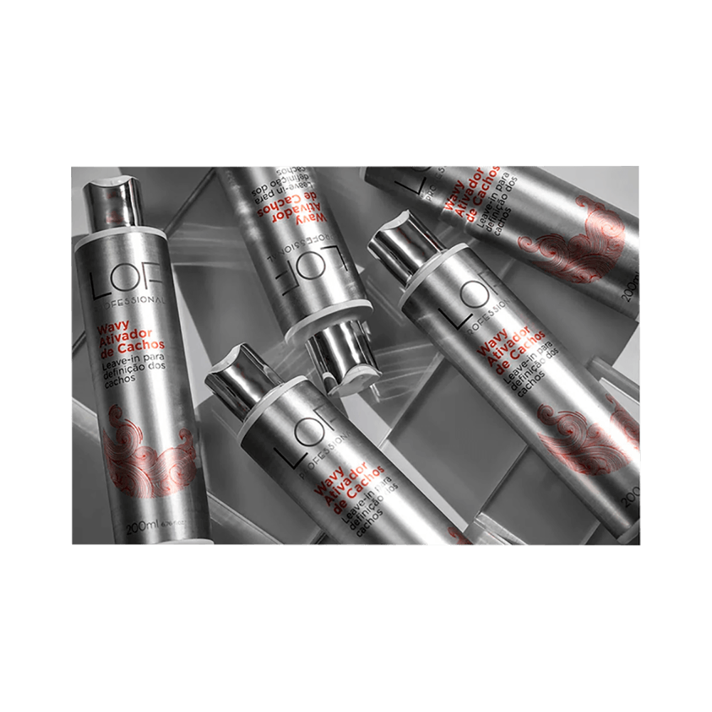 Ativador de Cachos LOF Professional Wavy 200ml - embalagens prateadas
