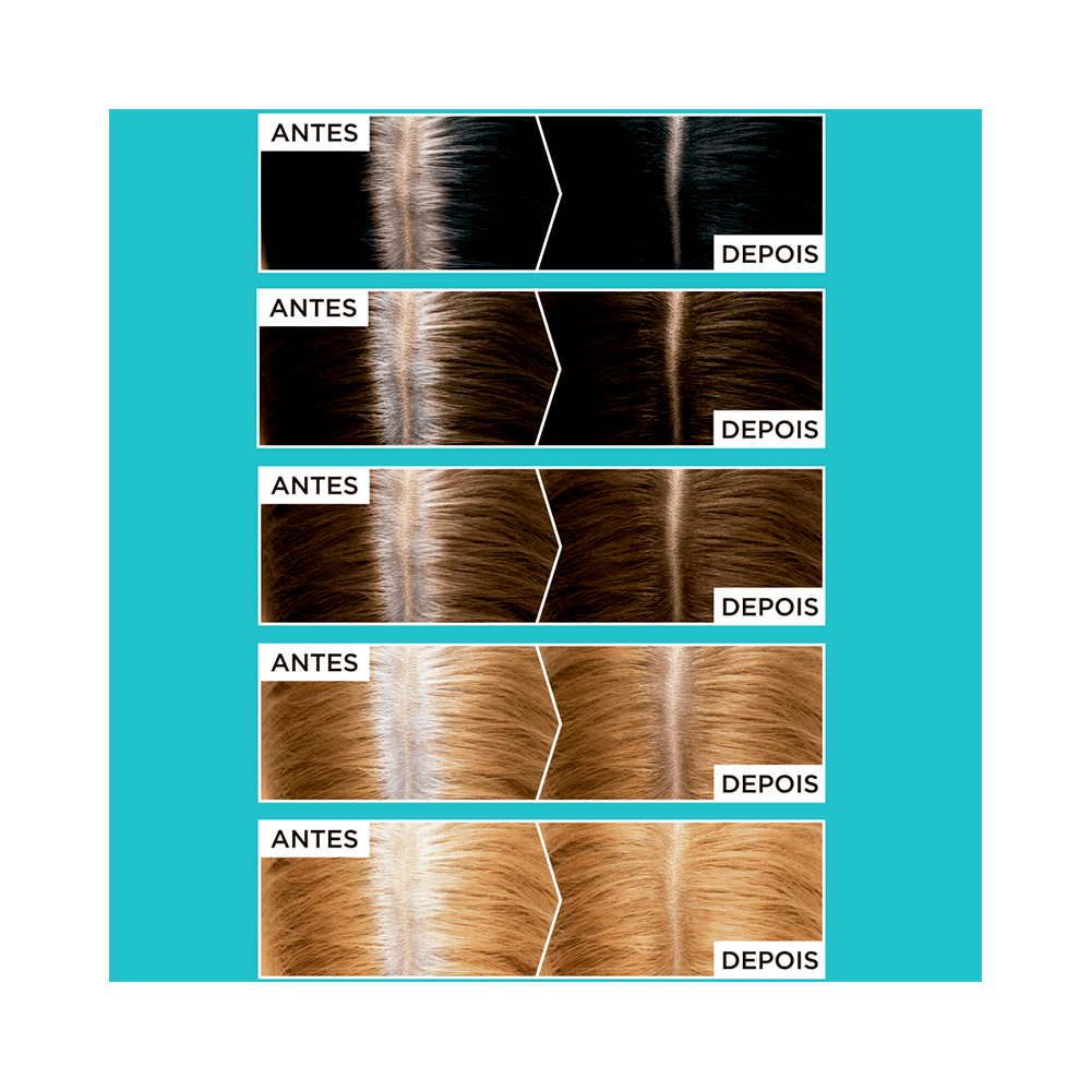 Antes e depois do Retoque de Raiz L'Oréal Paris Magic Retouch