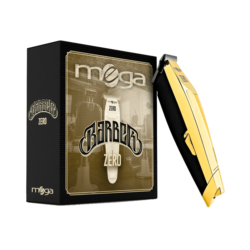 Embalagem e máquina Mega Zero USB Gold dourada e preta