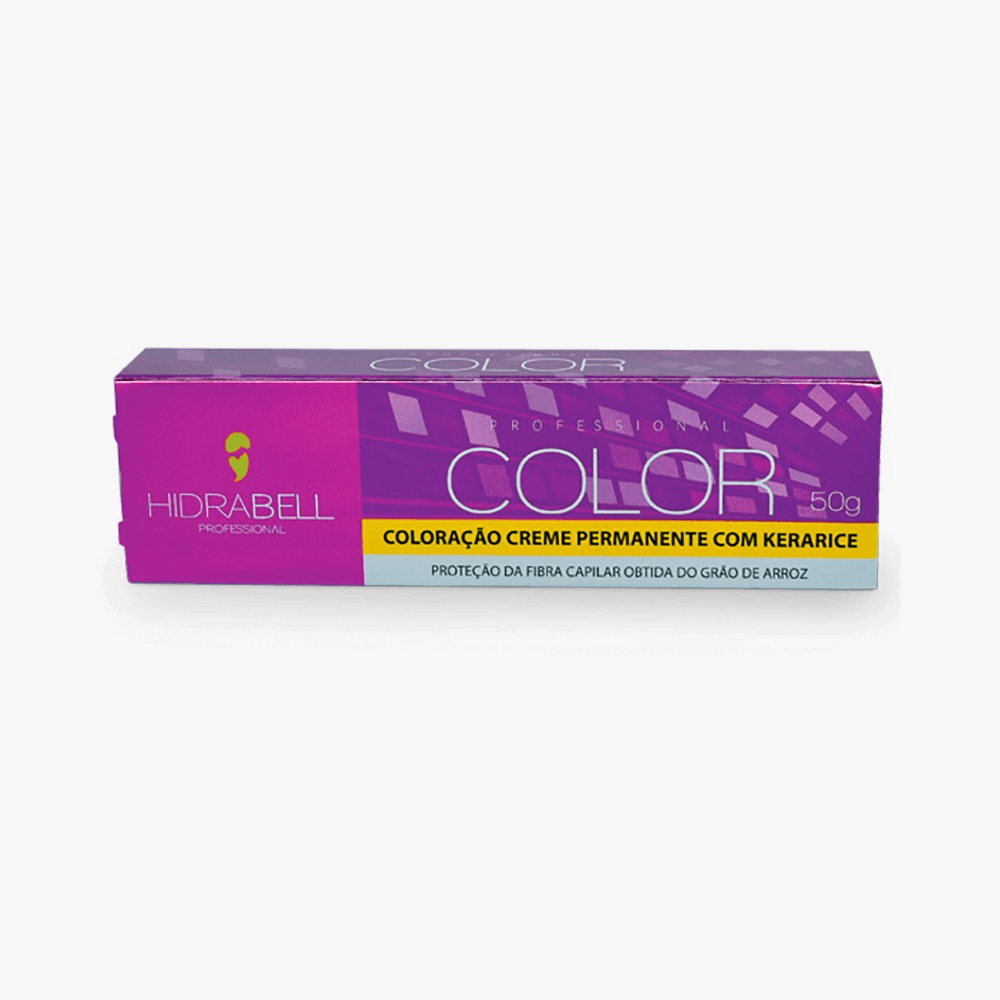 Coloração Hidrabell Creme Permanente 0.2 Corretor Violeta 50g - embalagem roxa
