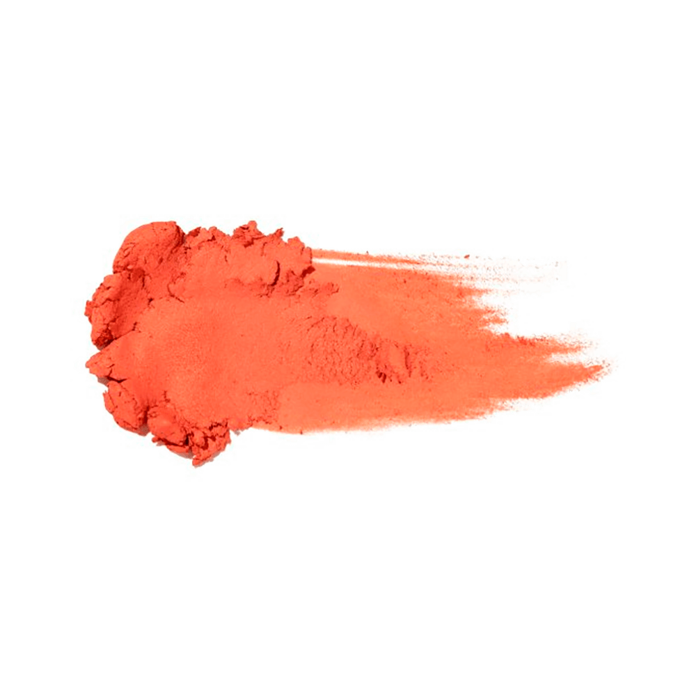 Swatch do blush Boncy Red Pop mostrando a tonalidade vermelha