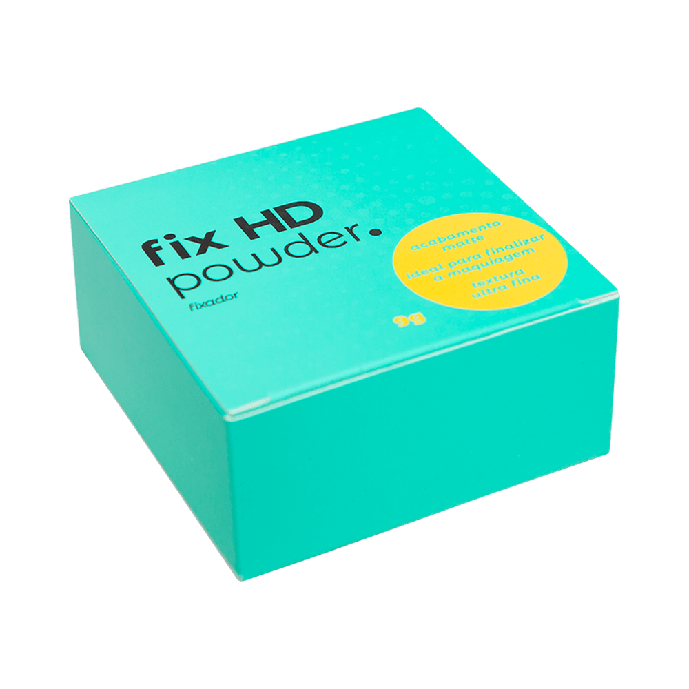 Embalagem externa do Pó Finalizador Vizzela Fix HD Powder 9g
