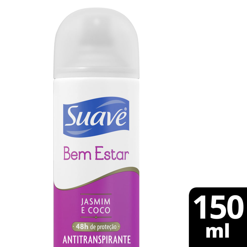 Desodorante Suave Bem Estar Jasmim e Coco 150ml - frontal