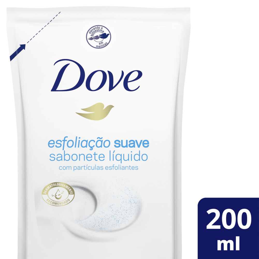 Sabonete Líquido Dove Refil Esfoliação Suave 200ml