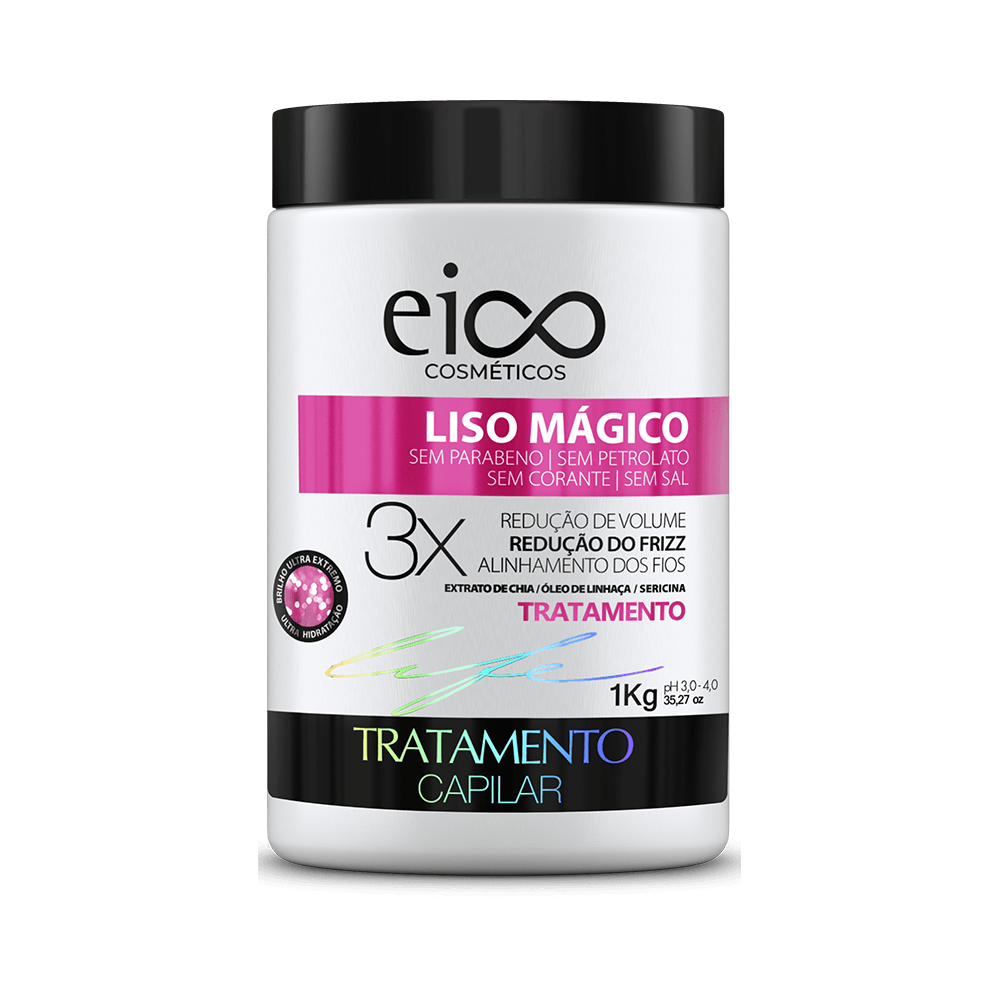Máscara Eico Liso Mágico 1000g - frente do pote