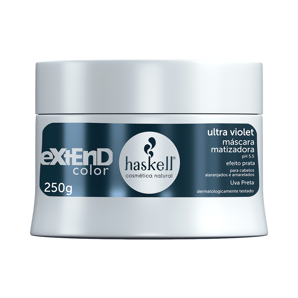 Máscara Matizadora Haskell Extend Color Ultra Violet 250g - embalagem frontal