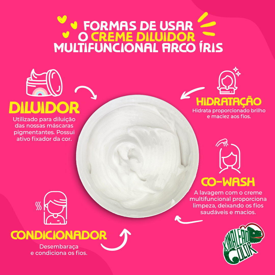 Usos e benefícios do Creme Diluidor Kamaleão Color
