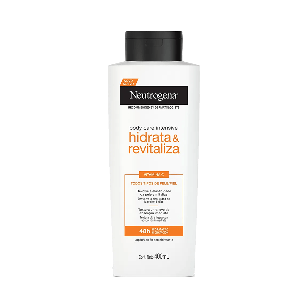 Creme Neutrogena Body Care Hidrata & Revitaliza 400ml - frasco branco