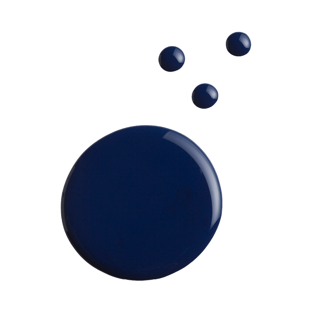 Amostra da cor azul intenso do esmalte Dailus Faça Sua Sorte Olho Grego