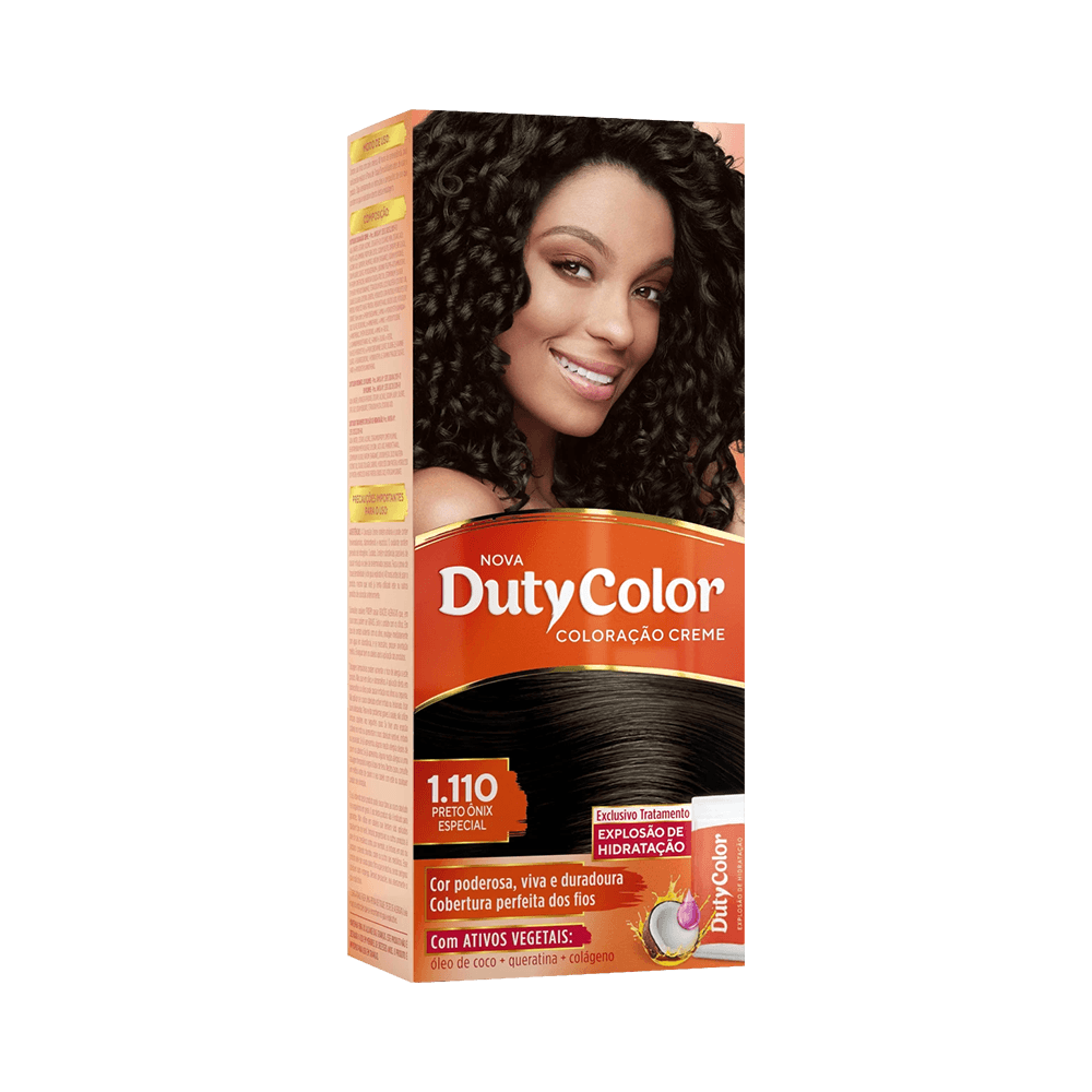 Embalagem Coloração DutyColor 1.110 Preto Ônix Especial