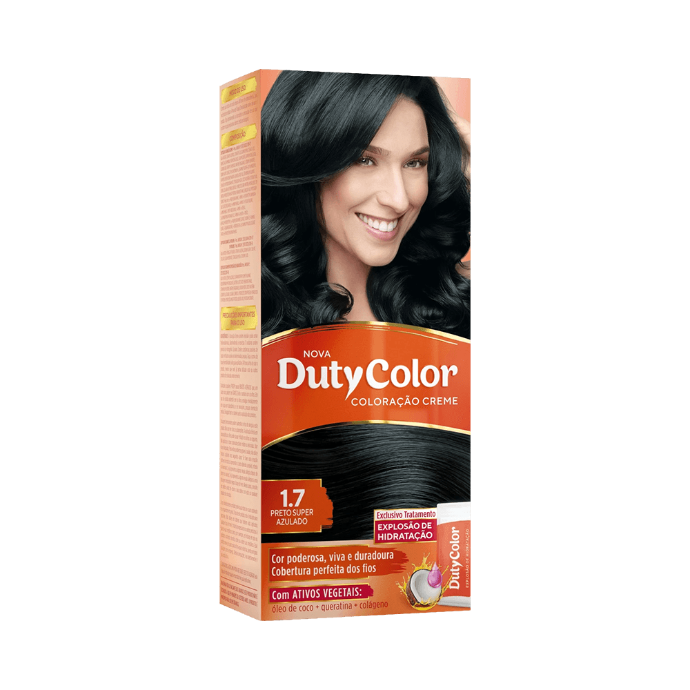 Embalagem Coloração DutyColor 1.7 Preto Super Azul
