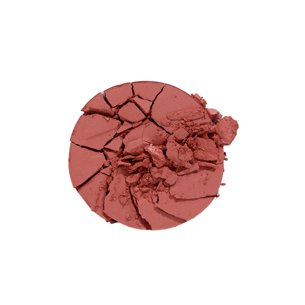 Textura do pó compacto do blush Dailus Dá uma Segurada em tom terracota