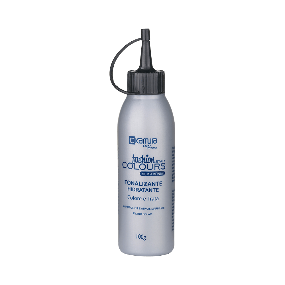 Frasco do tonalizante C.Kamura Fashion Star Colours Blue Sky 100g