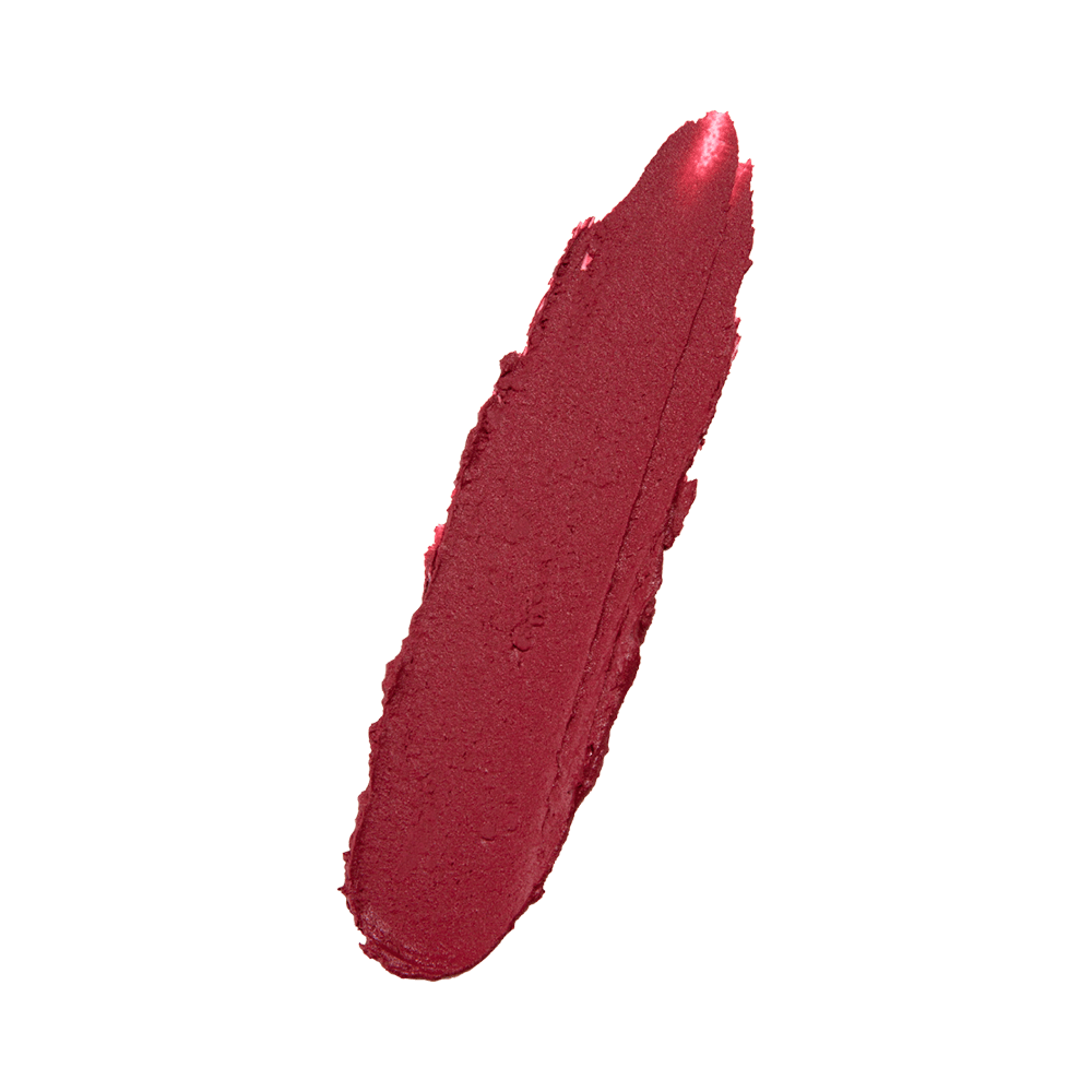 Swatch do Batom Dailus BT Matte Desinibida mostrando textura cremosa e acabamento opaco
