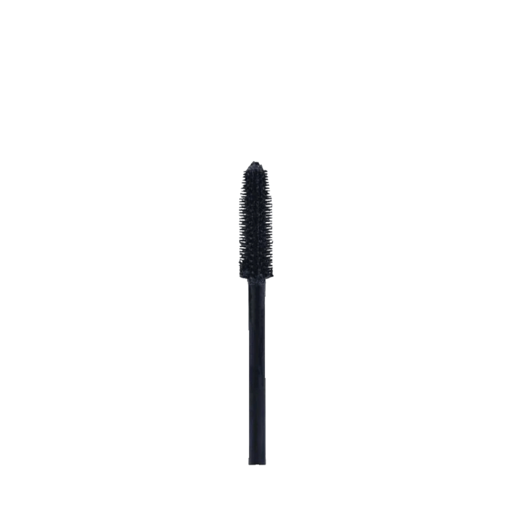 Close-up do aplicador com cerdas finas e densas da máscara Mood Lashes